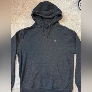 Volcom Men's Charcoal Black Hooded Pullover